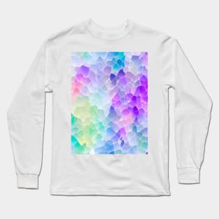 Colorful Abstract Marble Gems Patterns Long Sleeve T-Shirt